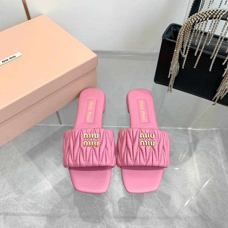 Miu Miu sheepskin slippers & sandals collection 2-4